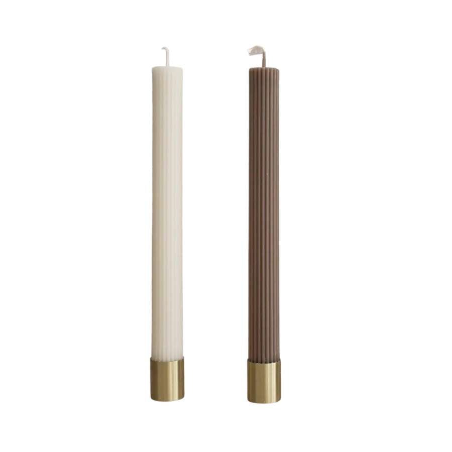 Cream Roman Taper Candle - Nooree Home - home_decor_image