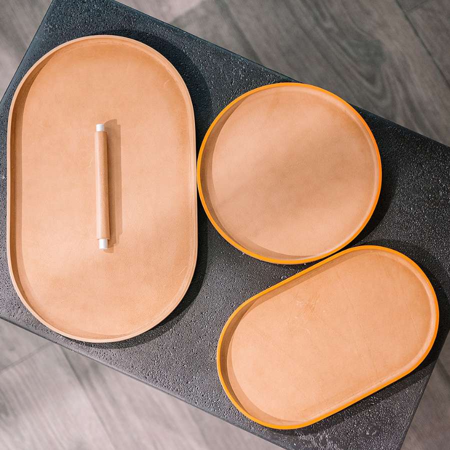 Leather Plato Tray - Nooree Home - home_decor_image