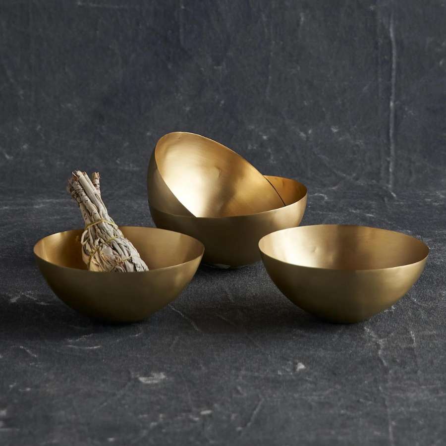 Petite Brass Bowls - Nooree Home - home_decor_image