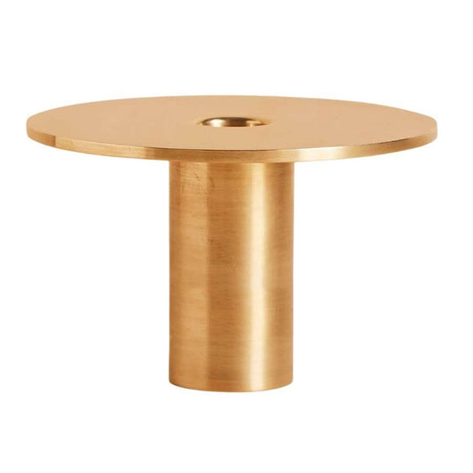 Brushed Brass Modern Taper Candle Holder - Nooree Home - home_decor_image