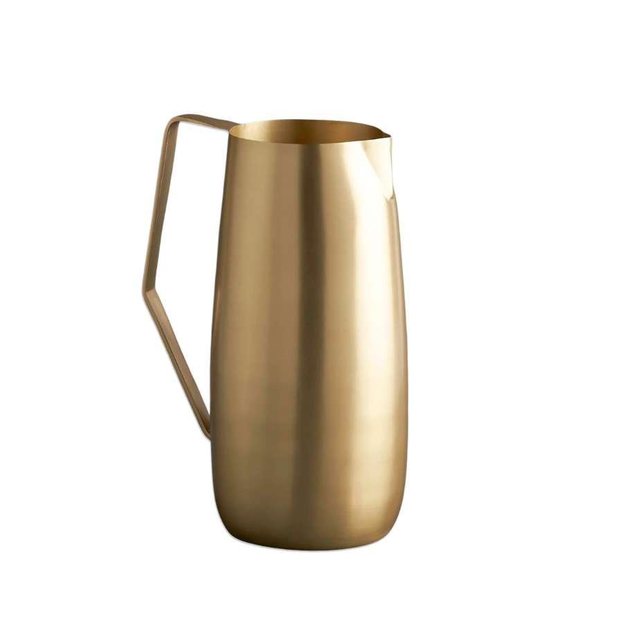 Modern Hostess Gift Set - Brass Pitcher & Bowl Set - Nooree Home - home_decor_image